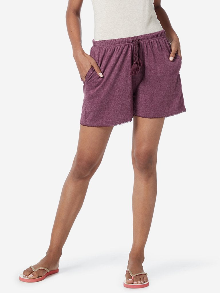 Wunderlove Dark Red Shorts