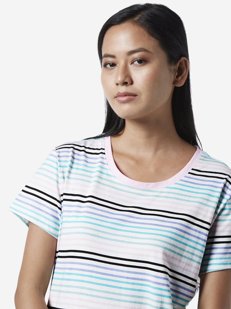 Wunderlove Multicolour Striped Nightdress