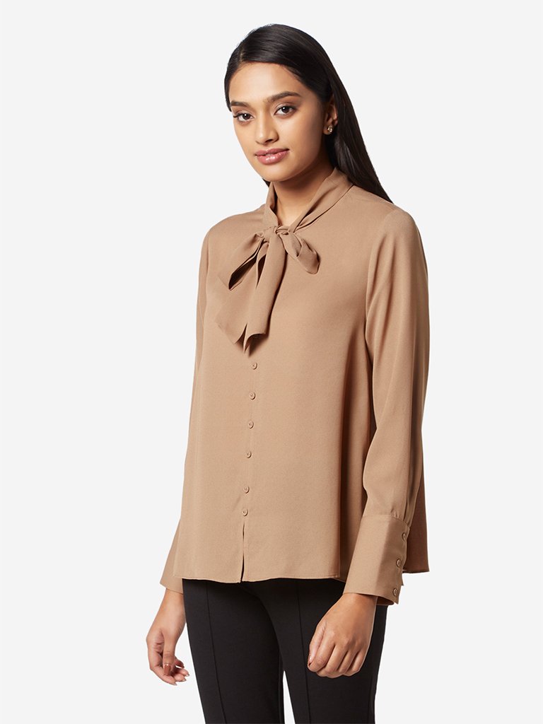 Wardrobe Light Brown Tisca Blouse