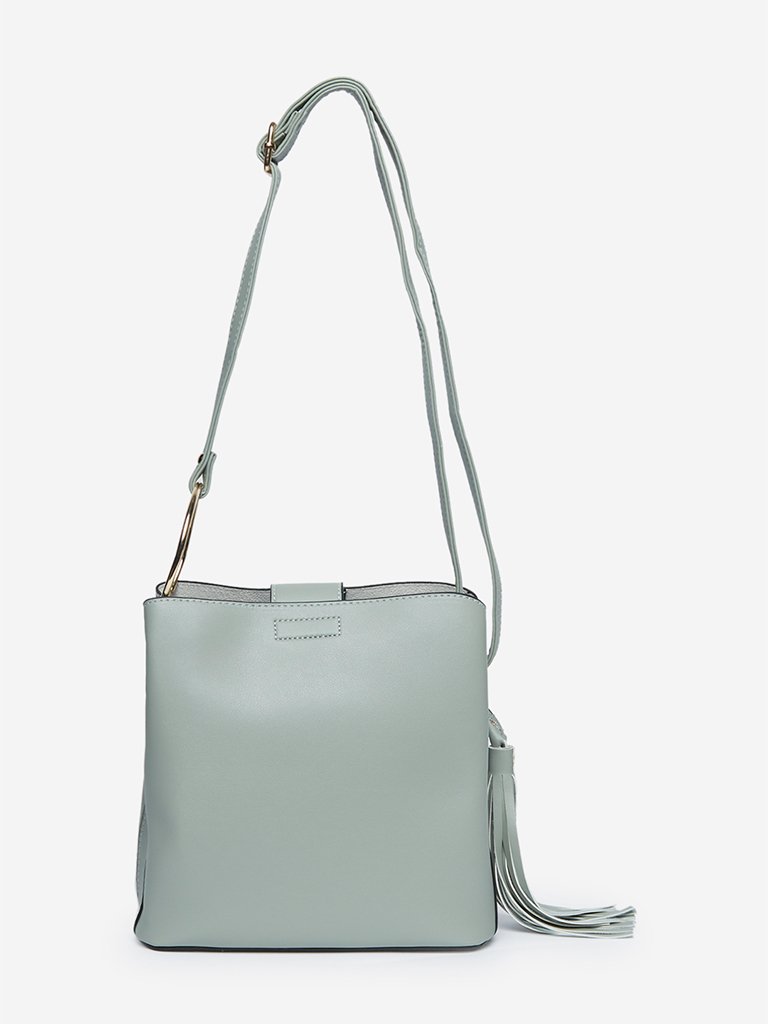 LOV Sage Green Knowla O-Ring Sling Bag