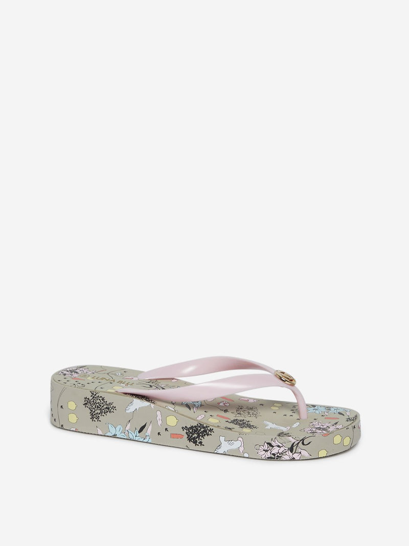 LUNA BLU Multicolour Nature Wedge Flip-Flops