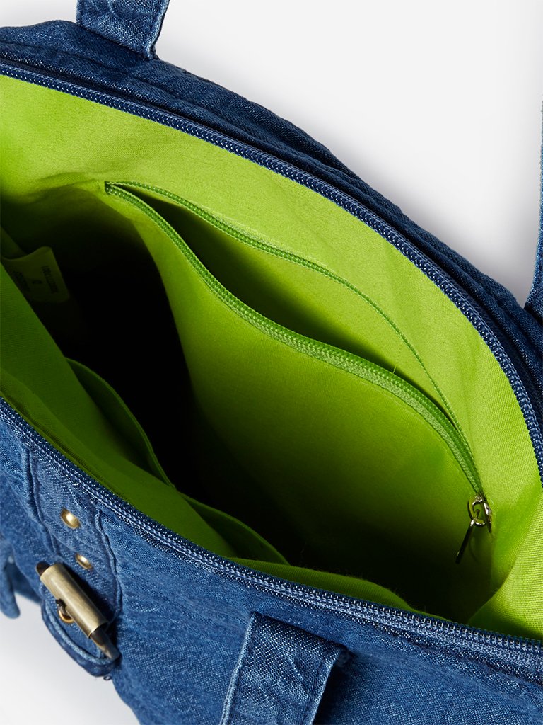 Westside Blue Denim Tote Bag