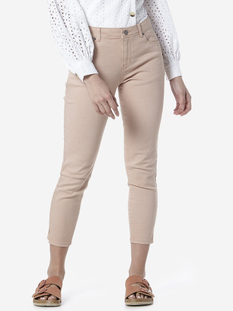 LOV Peach Cropped Joy Jeans