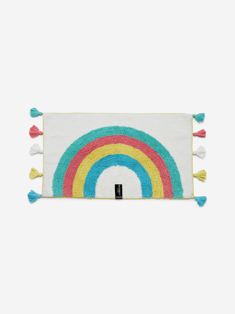 Westside Home Multicoloured Rainbow Design Anti-Slip Bath Mat