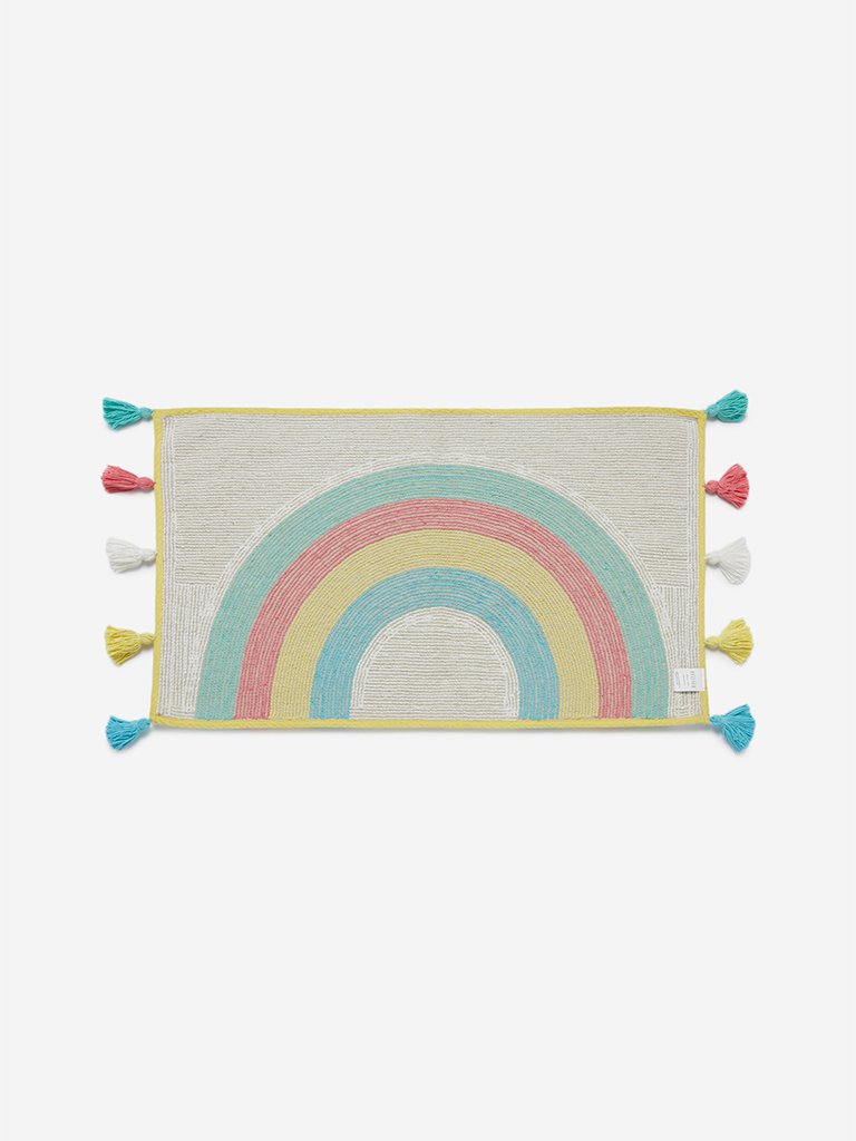 Westside Home Multicoloured Rainbow Design Anti-Slip Bath Mat