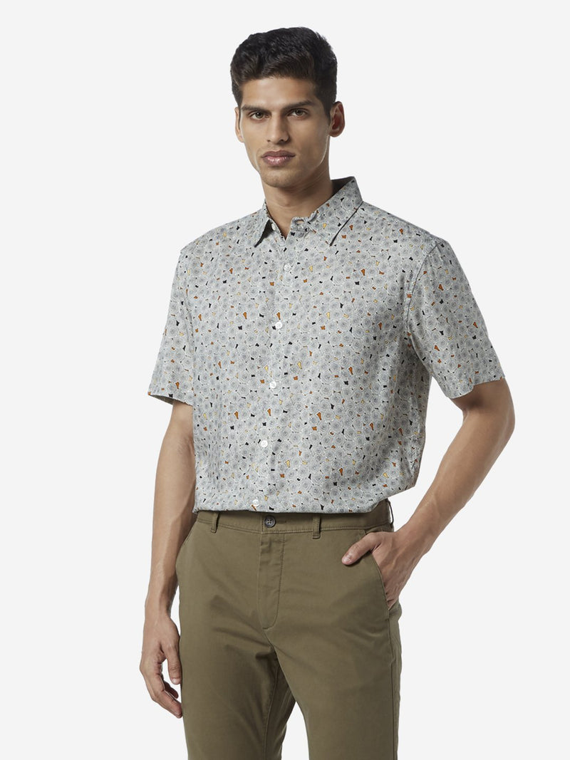 WES Casuals Multicolour Print Relaxed Fit Shirt