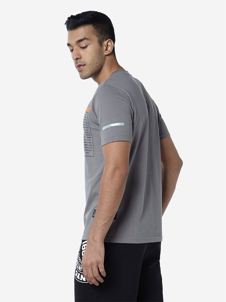 Studiofit Grey Slim Fit T-Shirt