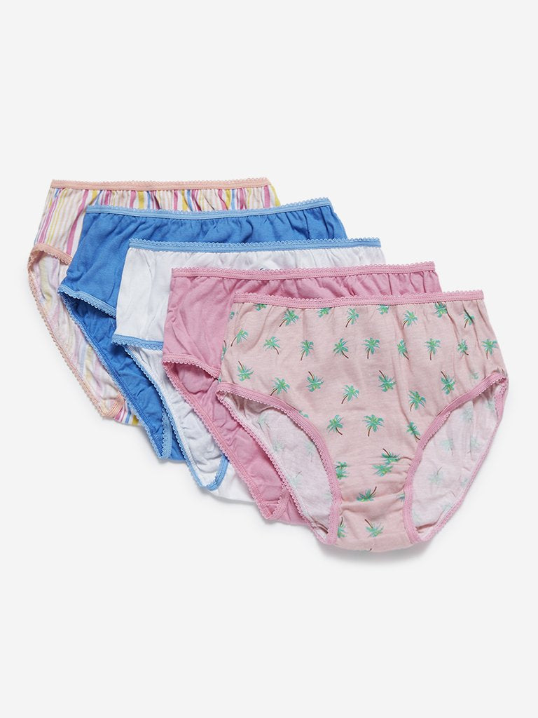 Y&F Kids Multicoloured Set of Five Briefs