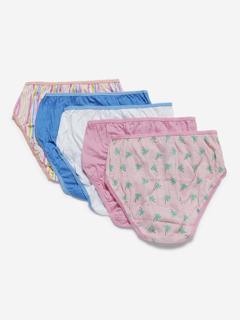 Y&F Kids Multicoloured Set of Five Briefs