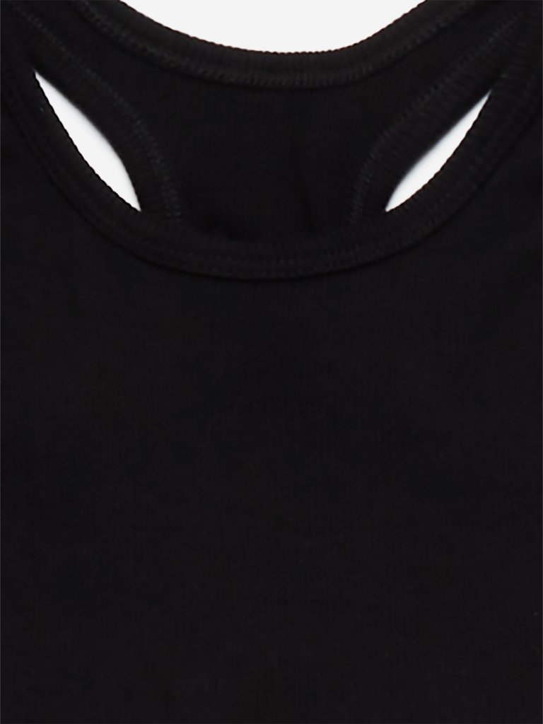 Y&F Kids Black Crop-Top