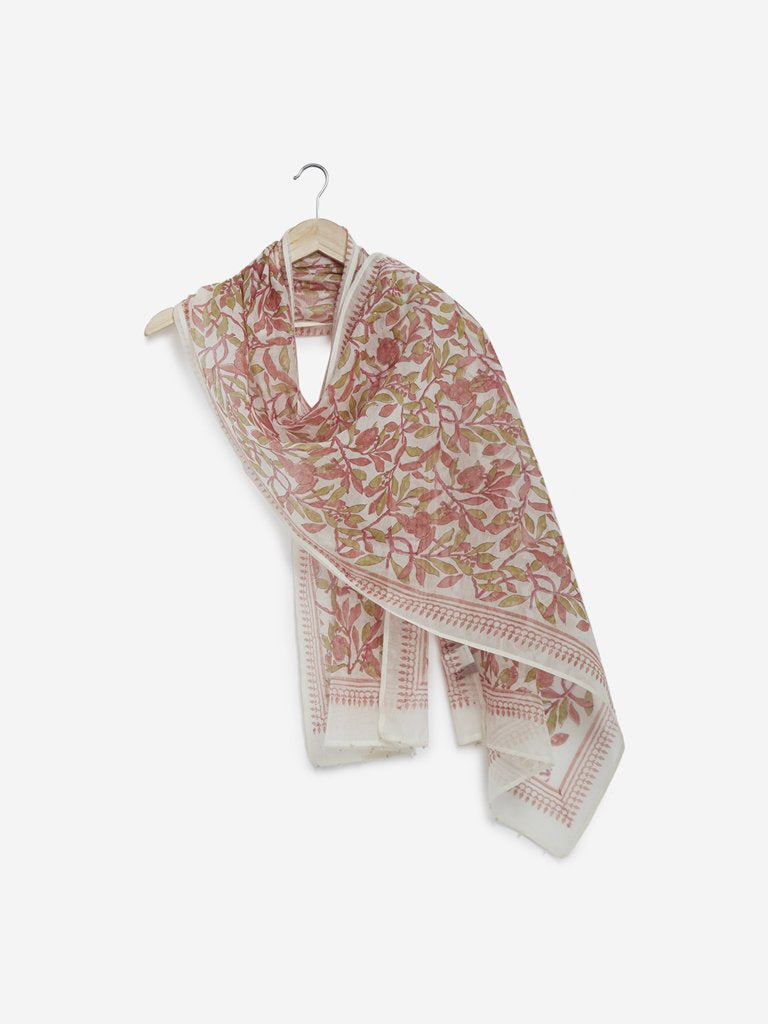 Zuba Pink Floral Stole
