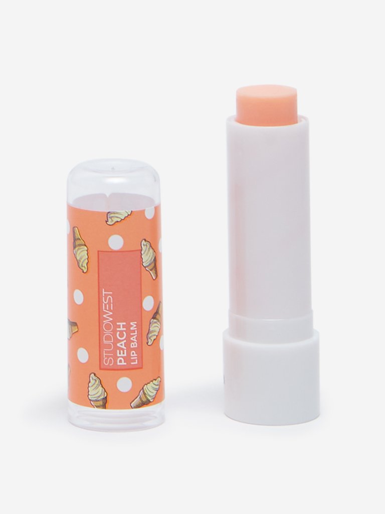 Studiowest Peach Tinted With Shimmer Lip Balm, 4.5 g
