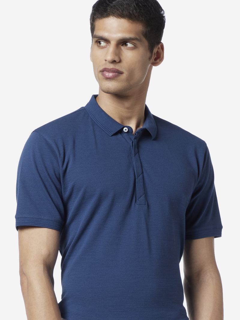 Ascot Indigo Slim Fit Polo T-Shirt