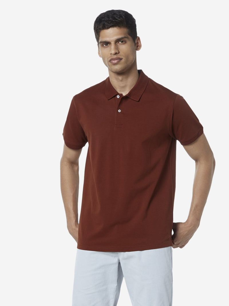 Ascot Rust Relaxed Fit Polo T-Shirt