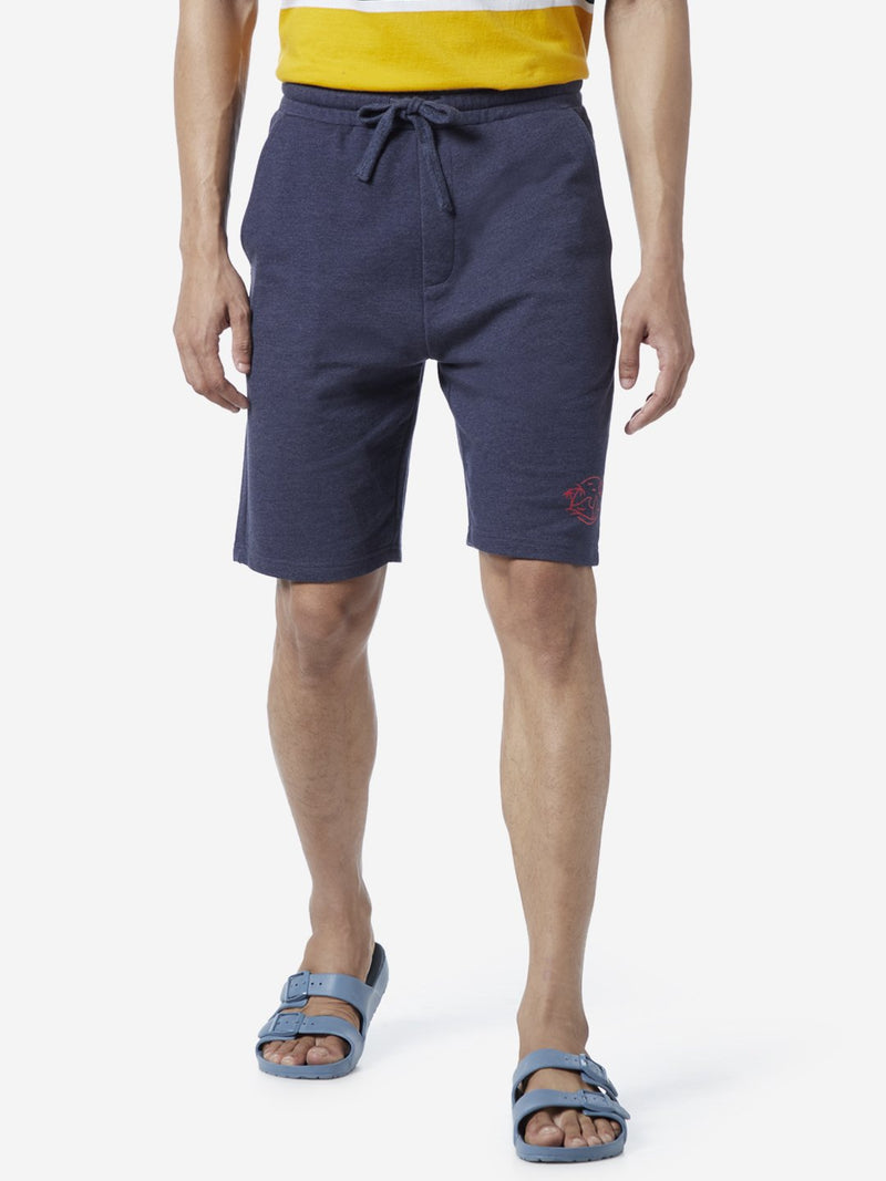 WES Lounge Navy Relaxed Fit Nautical Shorts