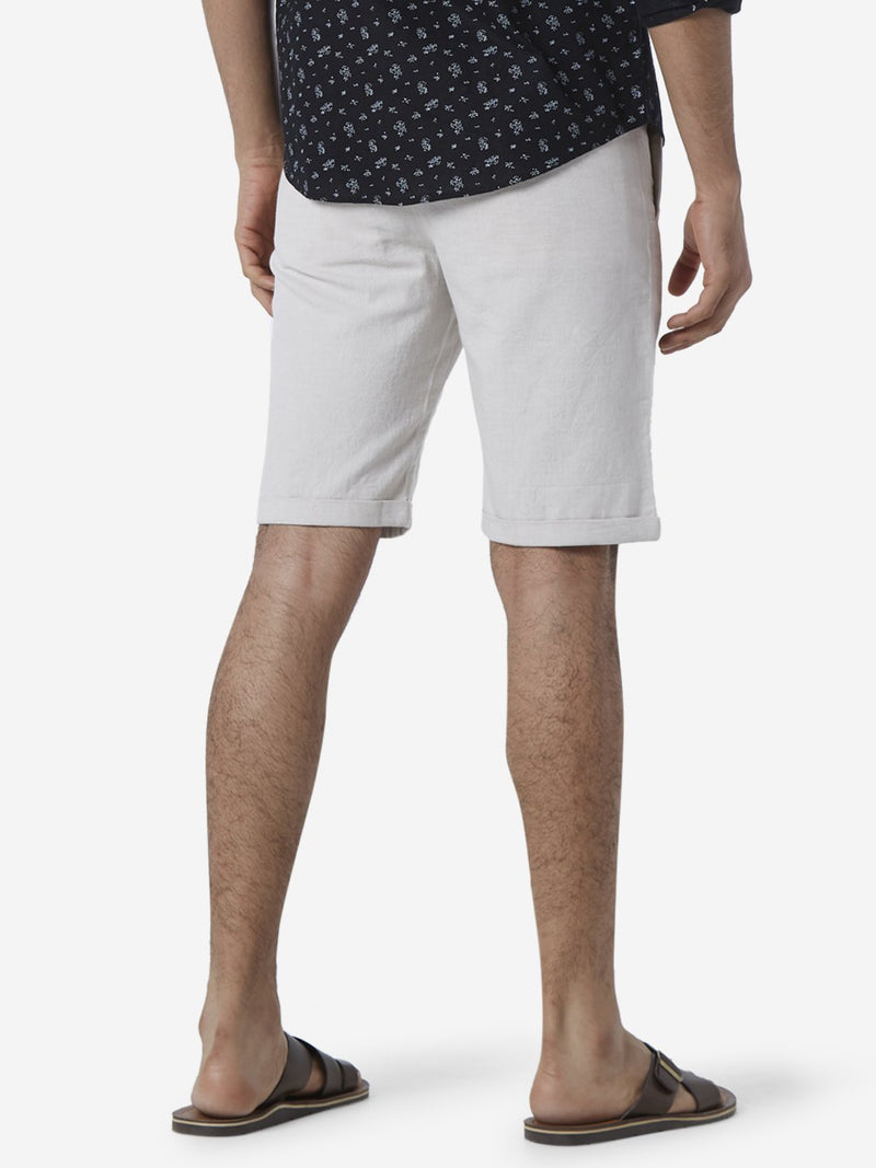 ETA Off White Slim Fit Shorts