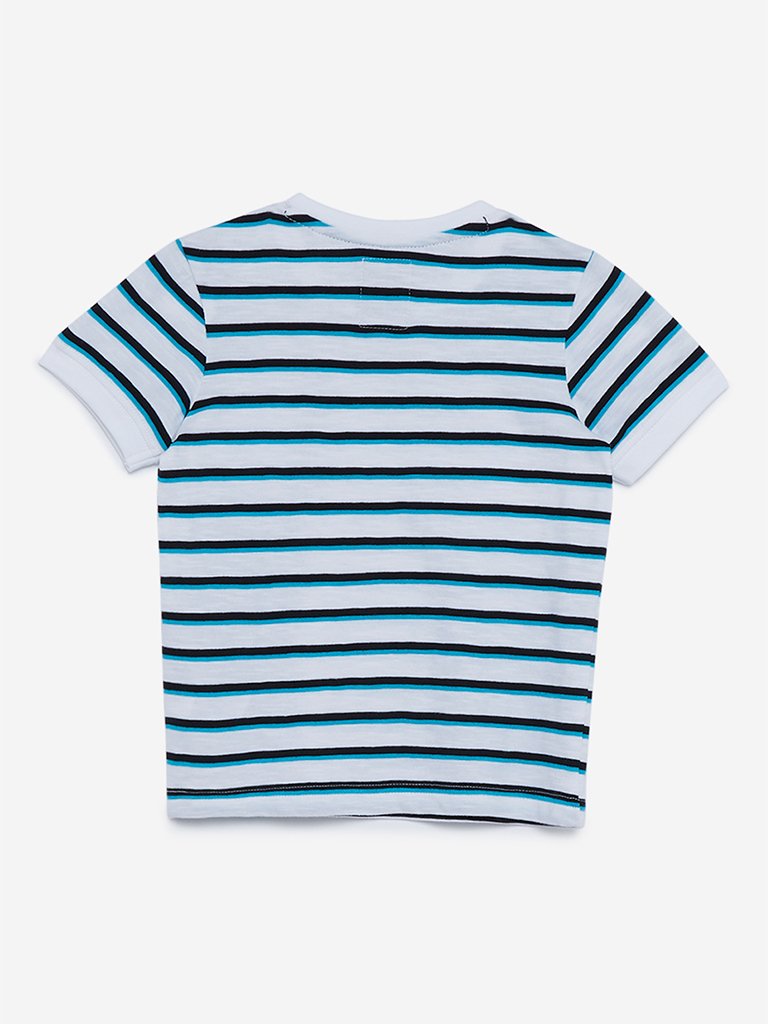 HOP Kids White Holographic Print T-Shirt