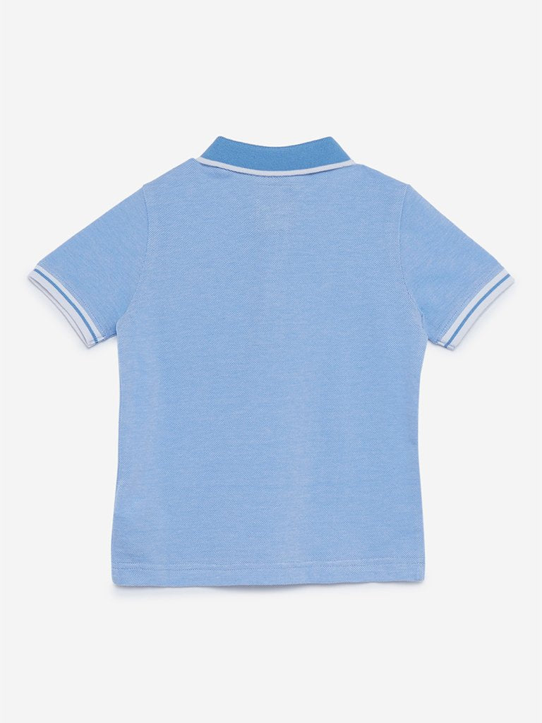 HOP Kids Light Blue Polo T-Shirt