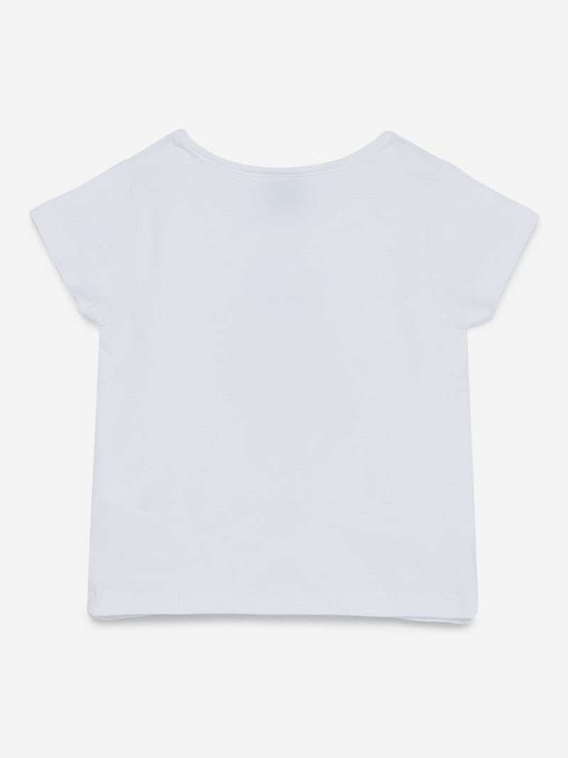 HOP Kids White Reversible Sequin Lemon T-Shirt
