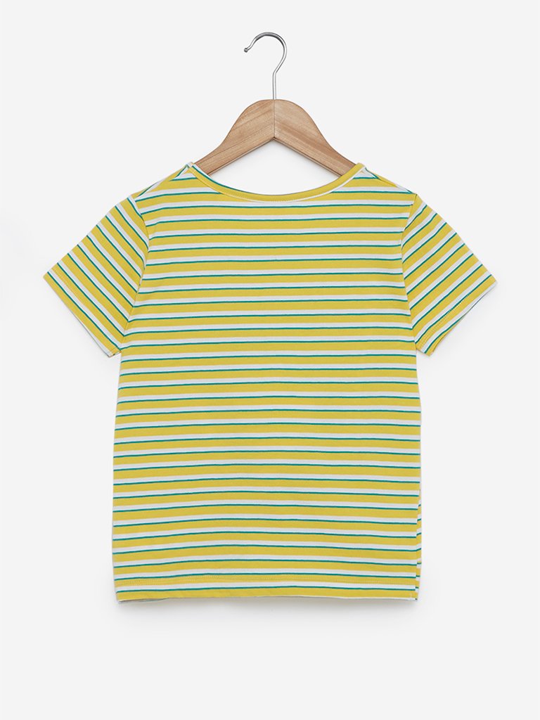 Y&F Kids Yellow Sequinned Jess T-Shirt
