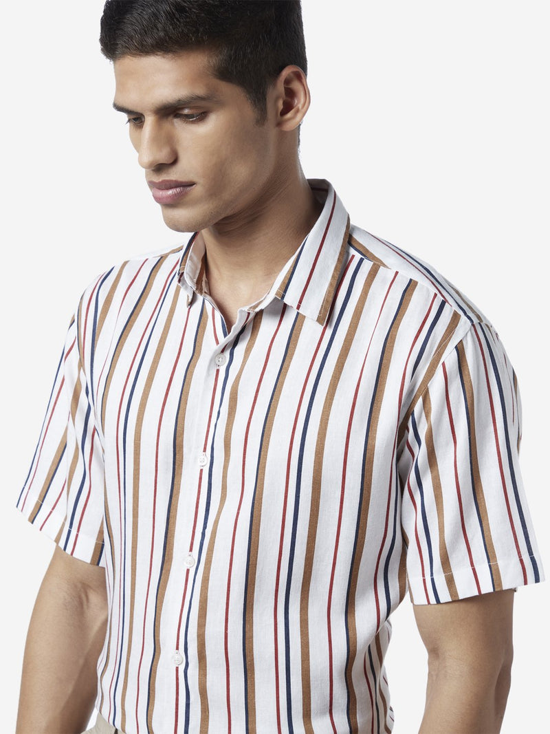 Ascot Multicolour Striped Relaxed Fit Shirt