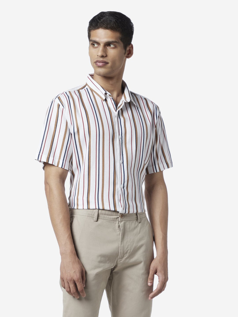 Ascot Multicolour Striped Relaxed Fit Shirt