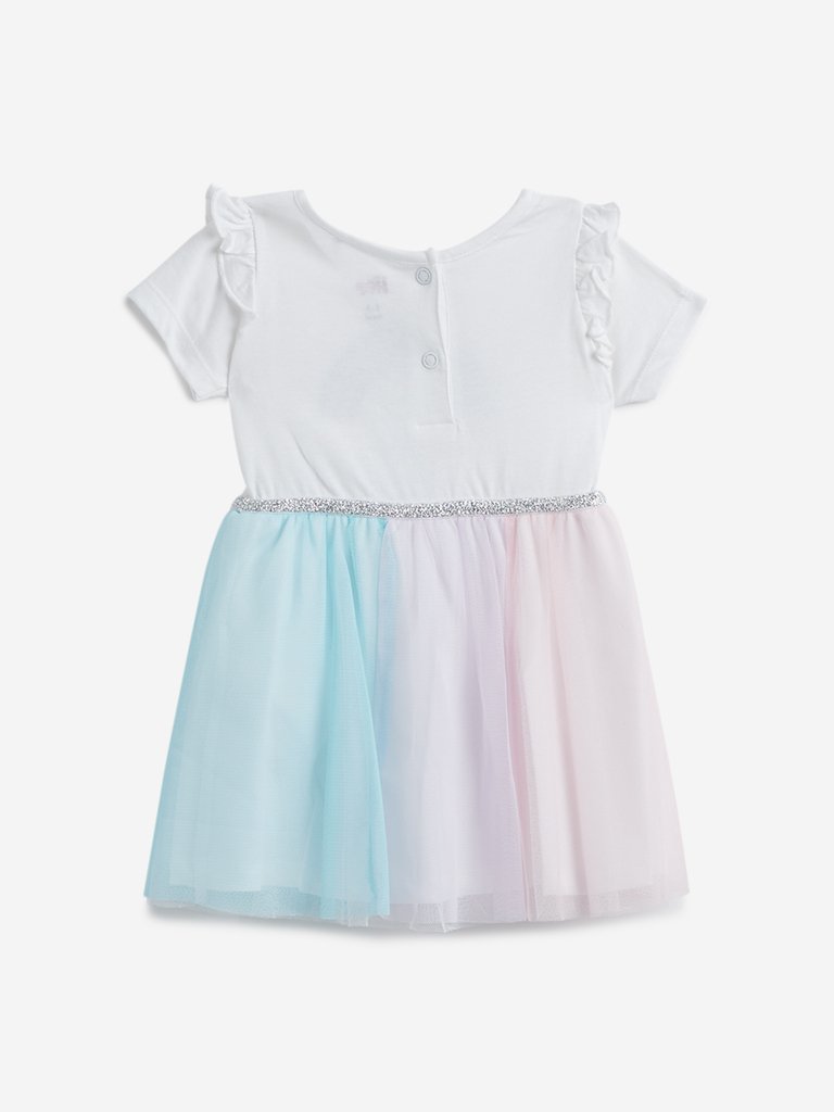 Baby HOP Multicolour Rainbow Detailed Dress