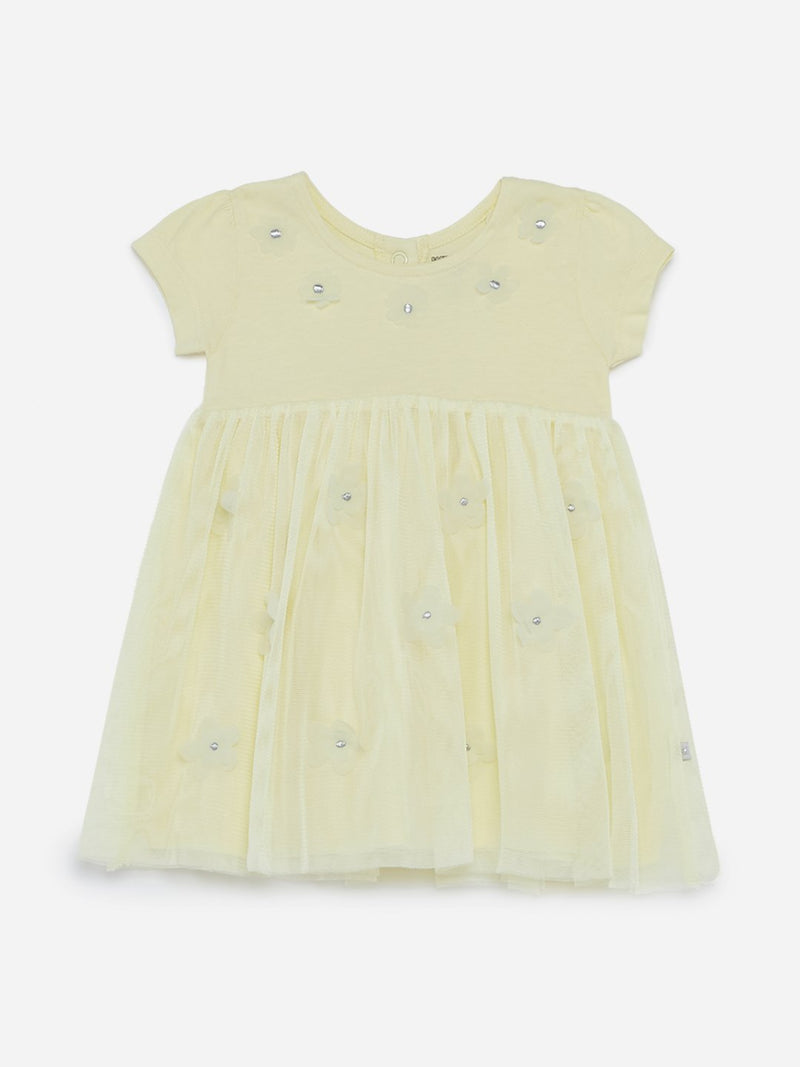 Baby HOP Light Yellow Floral Ann Dress