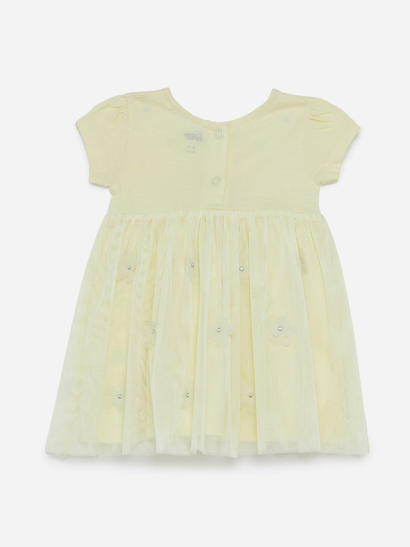 Baby HOP Light Yellow Floral Ann Dress
