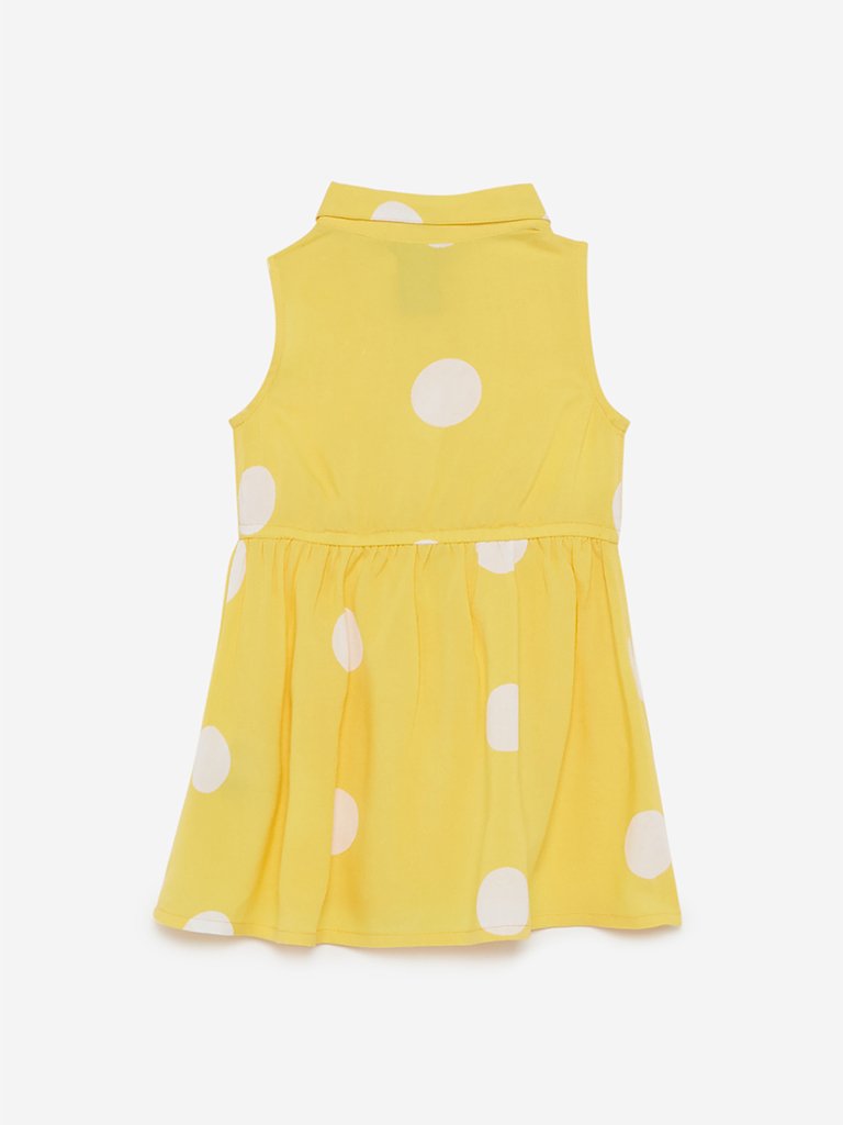 Baby HOP Yellow Polka Dot Anya Shirtdress