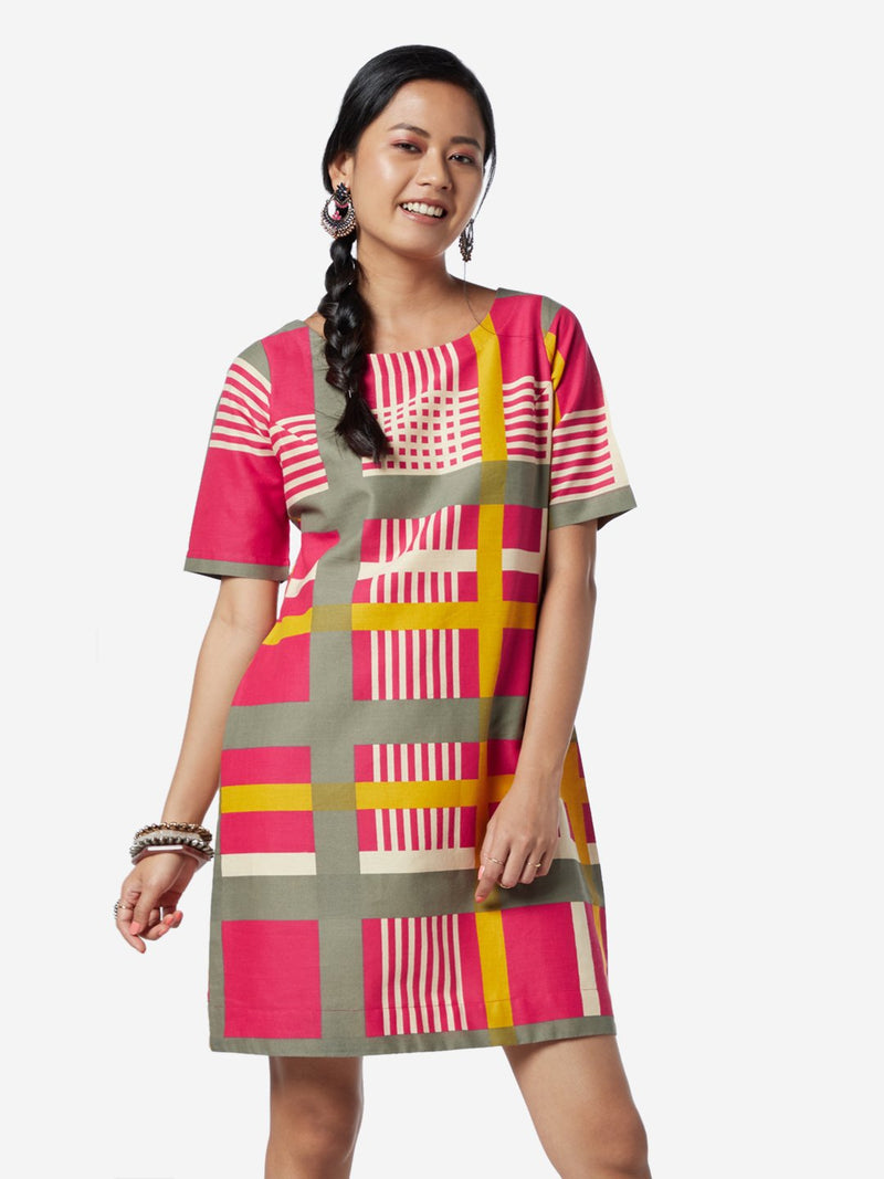 Bombay Paisley Multicolour Printed Shift Dress