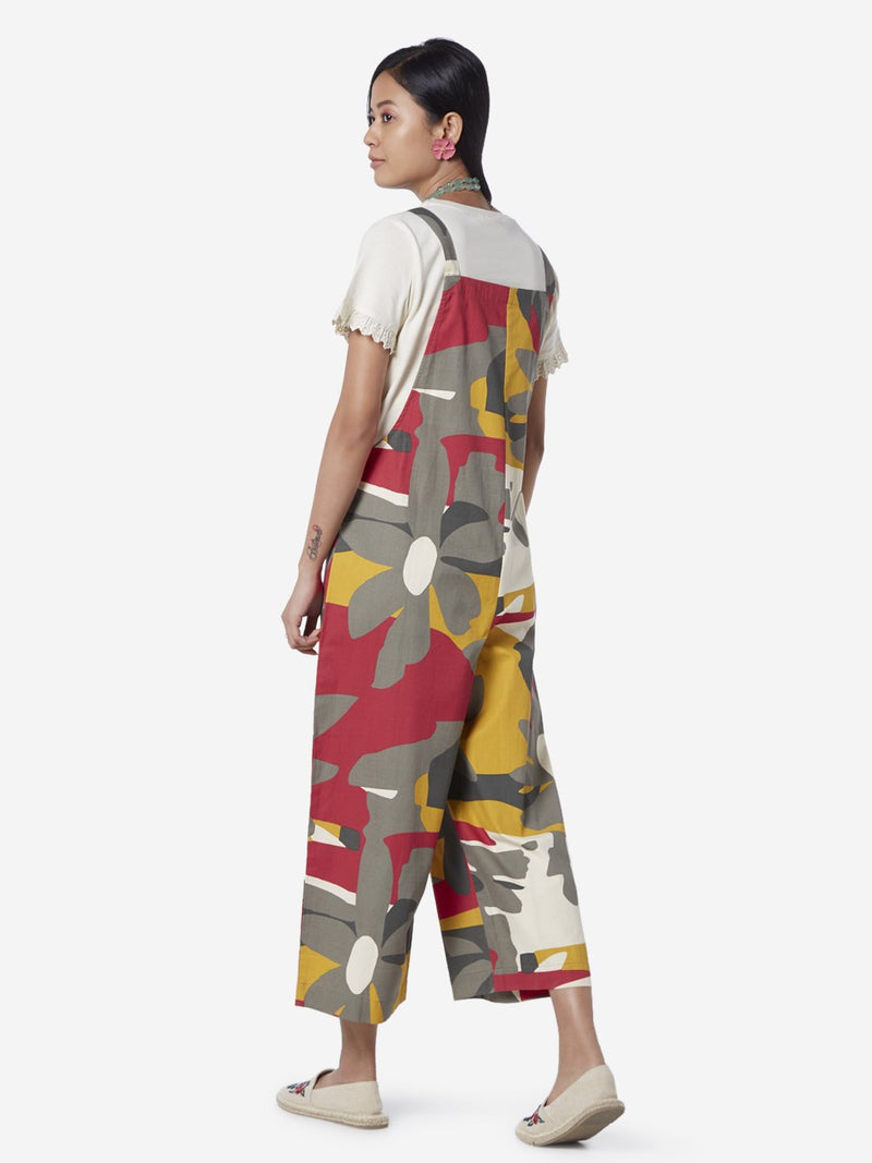 Bombay Paisley Multicolour Printed Dungarees
