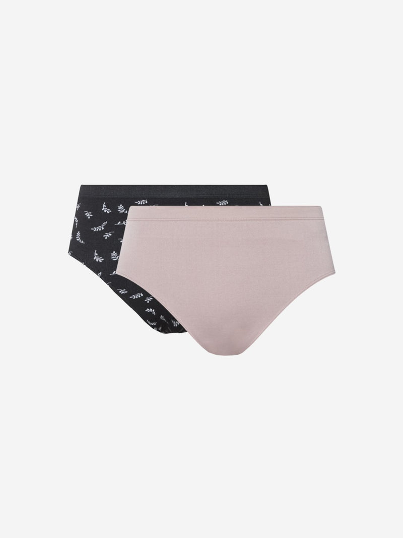 Wunderlove Black Full Briefs Set Of Two