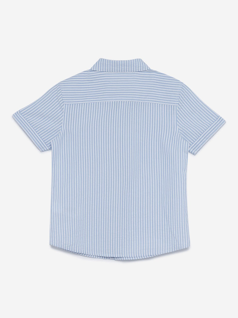 HOP Kids Light Blue Striped Shirt