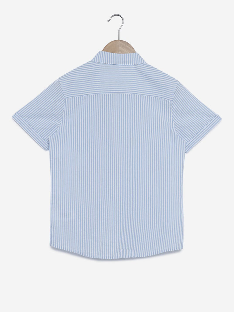 Y&F Kids Light Blue Striped Shirt