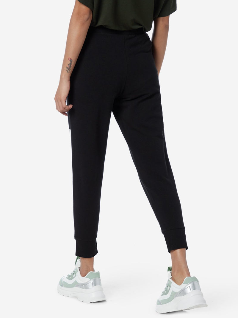 Studiofit Black Cropped Play Print Joggers