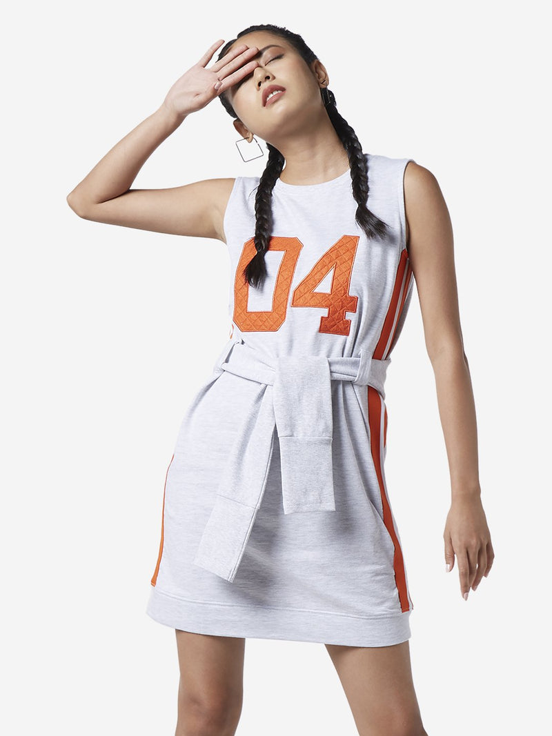 Studiofit Grey Numerical Printed Dress