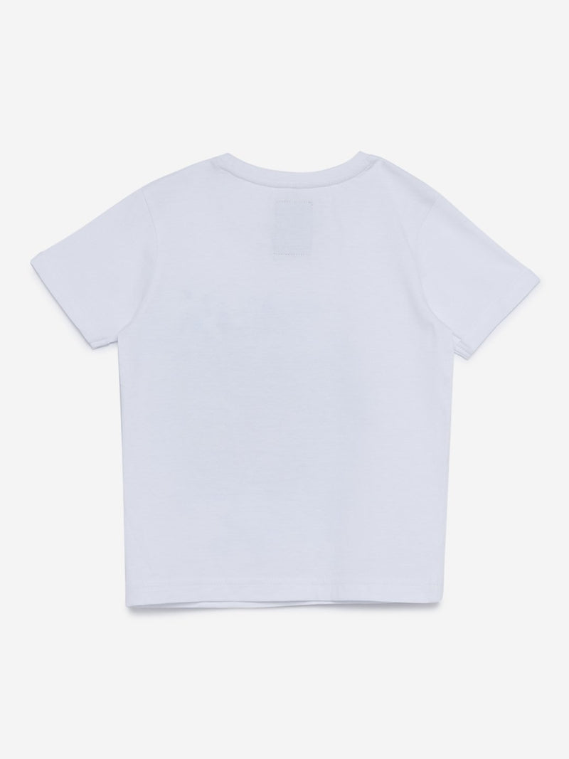 HOP Kids White Reversible Sequin T-Shirt