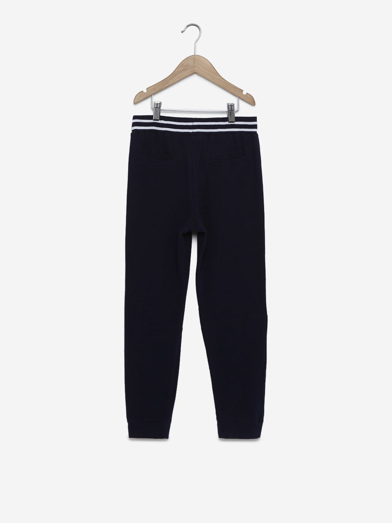 Y&F Kids Navy Typographic Print Joggers