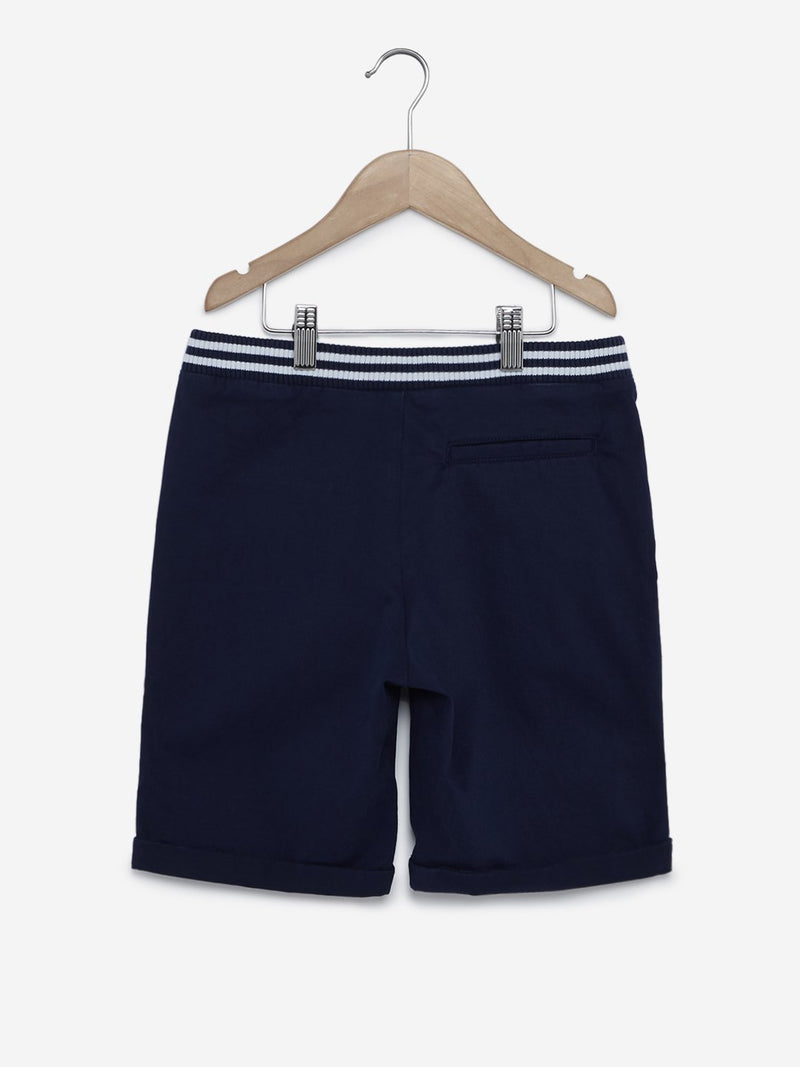 Y&F Kids Indigo Striped Shorts