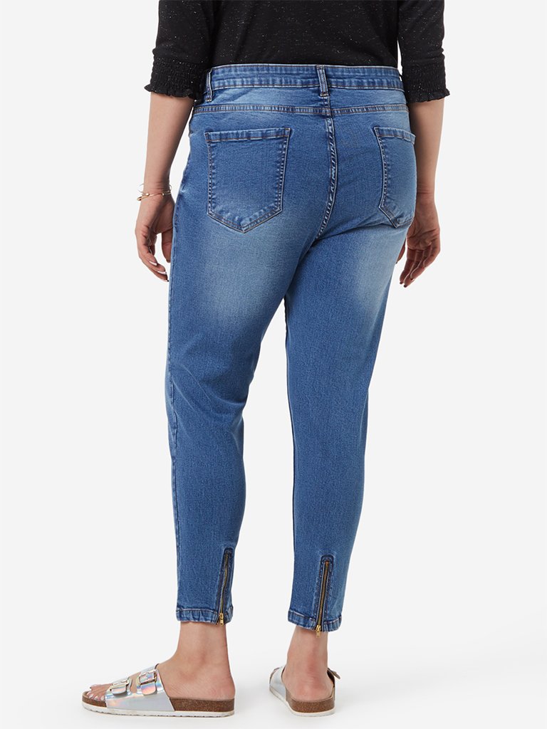 Gia Curve Light Blue Cropped James Jeans