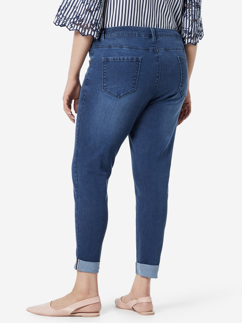 Gia Curve Blue Alegra Cropped Jeans