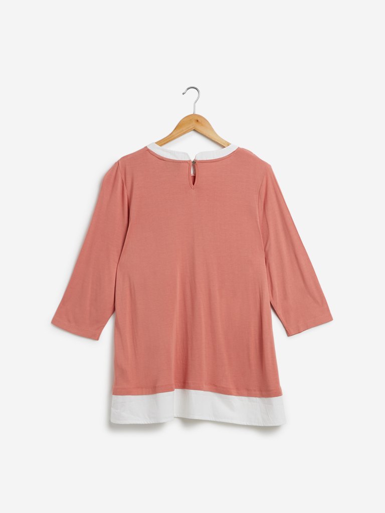 Gia Curves Peach Haze Top
