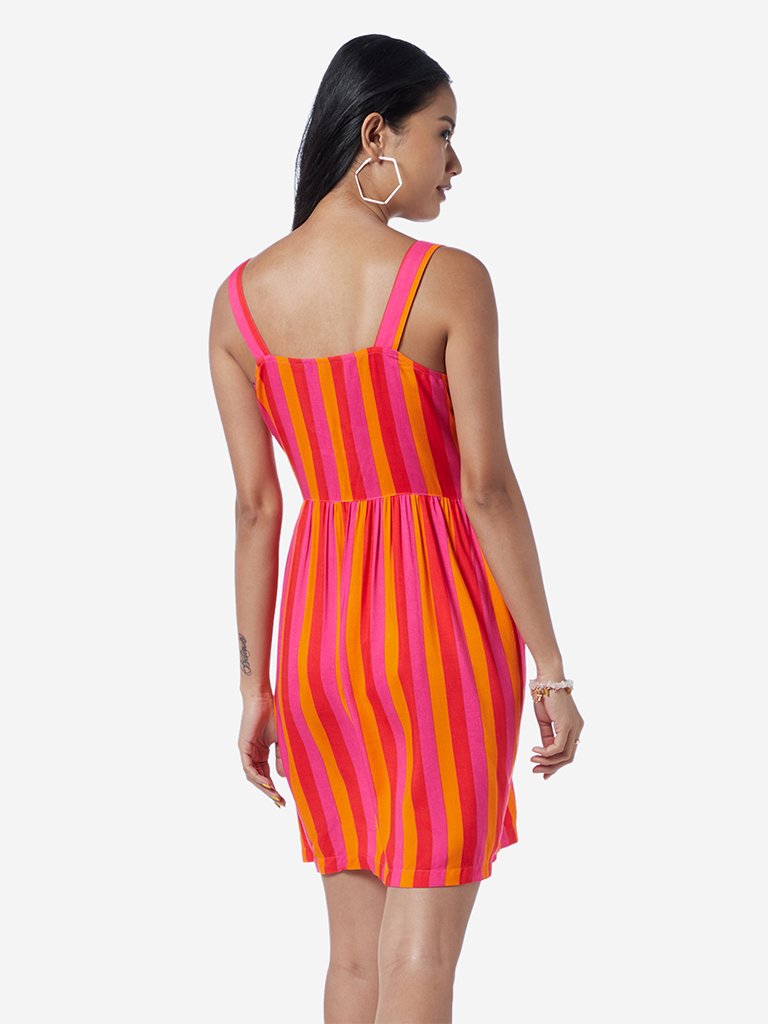 Nuon Multicolour Striped Poovi Dress
