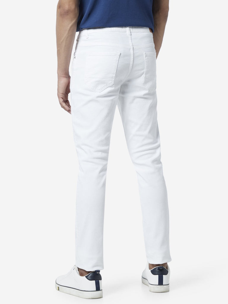 Ascot White Slim Fit Jeans