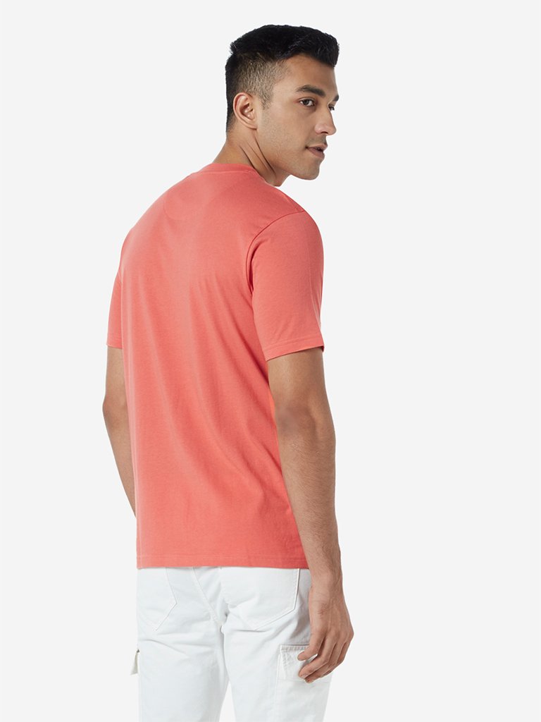 Nuon Coral Graphic Printed Slim Fit T-Shirt
