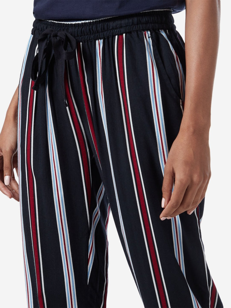 Wunderlove Navy Striped Pyjamas