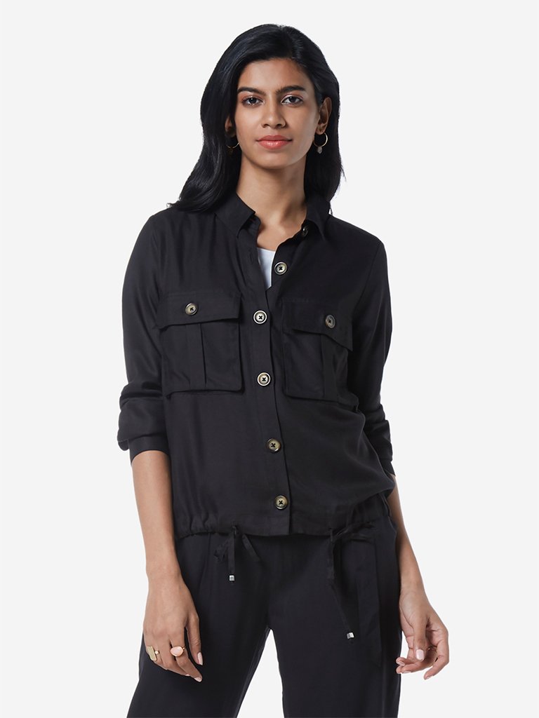 LOV Black Sovie Casual Shirt