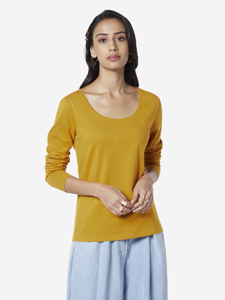 LOV Mustard Pure Cotton Chelsea T-Shirt
