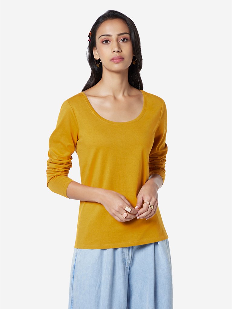 LOV Mustard Pure Cotton Chelsea T-Shirt